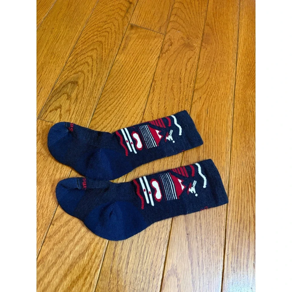 Smartwool Kids Wintersport Merino Wool Full Cushion Ski Socks Navy Blue XS‎ NEW